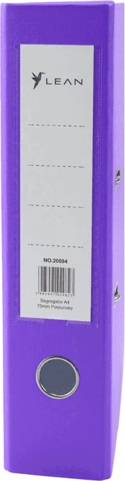 Lean Violetinis A4/75mm segtuvas su svirtiniu mechanizmu