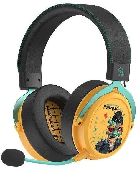 Ausinės A4Tech Bloody MR595 BT5.3+2,4G+laidinis „Renegade Sunset“