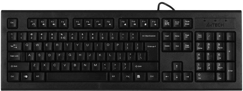 A4Tech Kr-85 Membraninė Klaviatūra A4TKLA19739 (USB 2.0; (JAV); juoda)