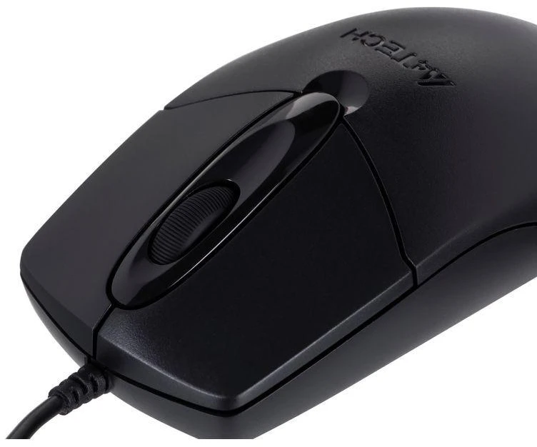 A4Tech OP-720 A4TMYS43754 pelė (optinė; 800 DPI; juoda)