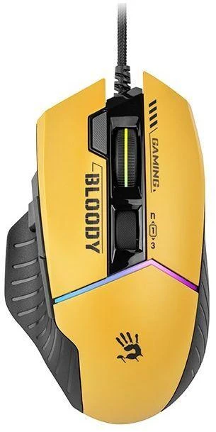 A4Tech W95MAX USB sportinė „Lime“ spalvos pelė A4TMYS47259