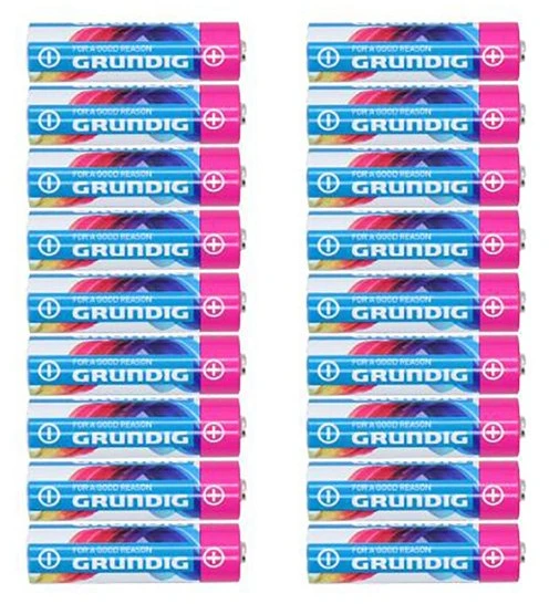 AA / LR6 šarminės baterijos Grundig, 18 vnt