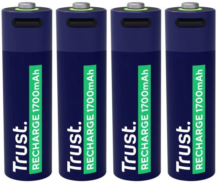 AA „Trust“ įkraunamos USB-C baterijos, 4 vnt.