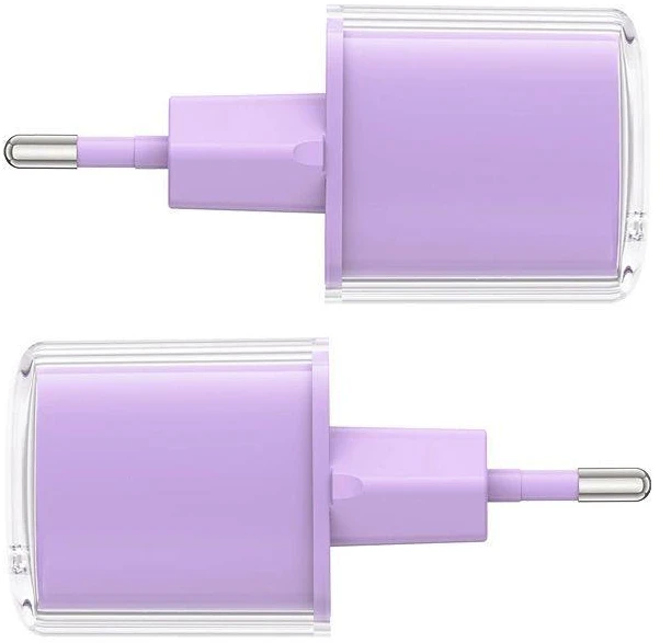 Sieninis įkroviklis Acefast A53 Sparkling serija PD 30W GaN (violetinė)