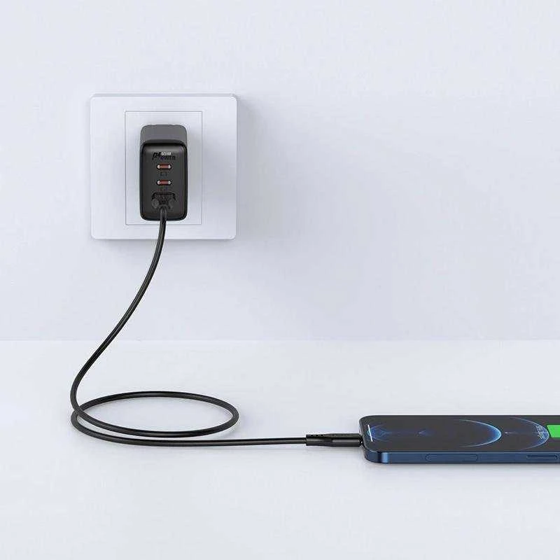 USB laidas Acefast C3-02 MFi USB-A iki Lightning 1.2m juodas