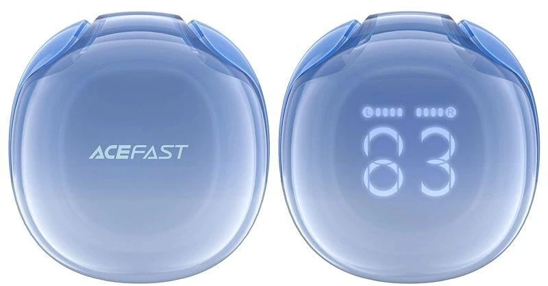 Ausinės TWS Acefast T9, Bluetooth 5.3, IPX4 (ledyno mėlyna)