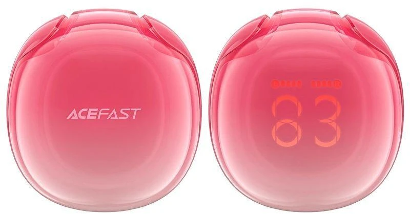 Ausinės TWS Acefast T9, Bluetooth 5.3, IPX4 (pomelo raudona)