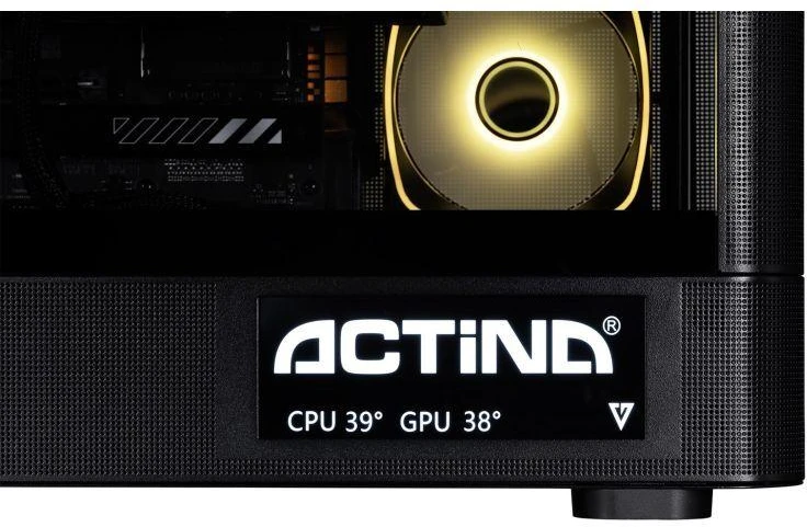 Ausinės Actina 5901443440260 PC AMD Ryzen™ 7 9850X3D 32 GB DDR5-SDRAM 2 TB SSD NVIDIA GeForce RTX 5090 Windows 11 Home Midi Tower Juodas