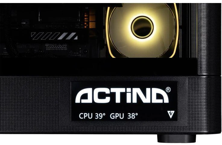 Ausinės Actina 5901443440246 PC AMD Ryzen™ 9 9900X3D 32 GB DDR5-SDRAM 1 TB SSD NVIDIA GeForce RTX 5070 Ti Windows 11 Home Midi Tower Juodas