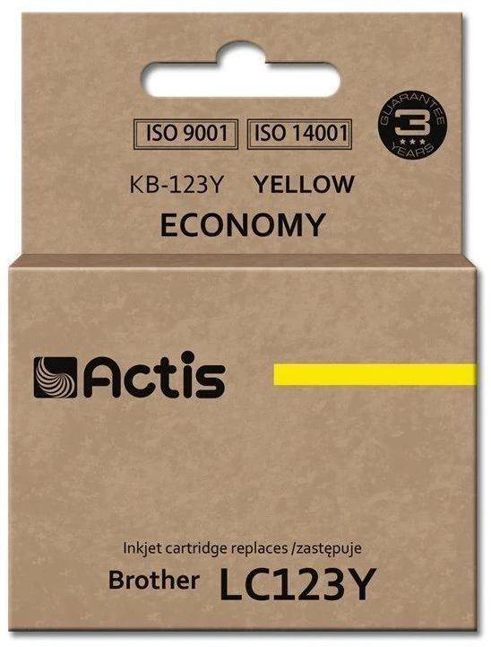 Rašalo Kasetė - Actis KB-123Y / Geltona 10 ml