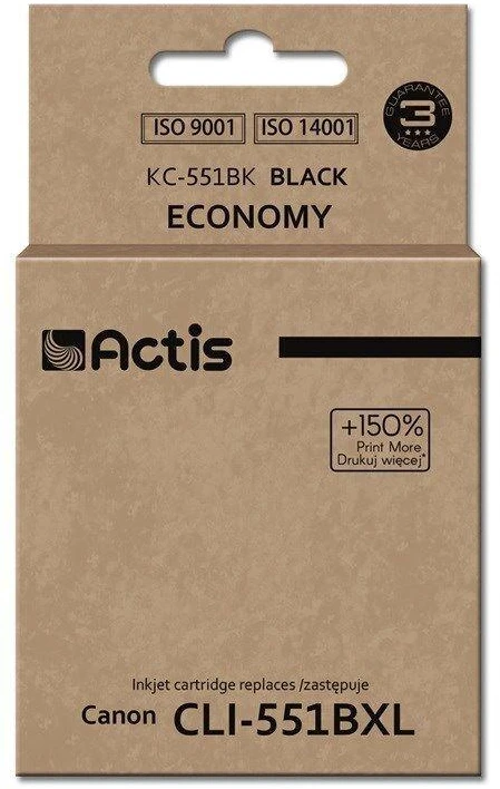 Rašalo Kasetė - Actis KC-551Bk, Juoda