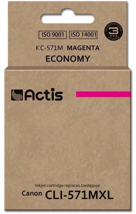 Actis Rašalo Kasetė - Canon CLI-571M Raudona