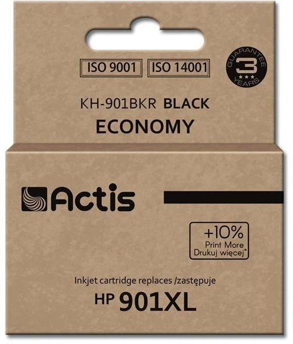 Rašalo Kasetė - Actis KH-901BKR 20ml Standartinė Išeiga Juoda