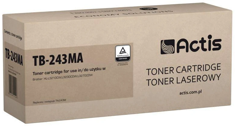 Toneris ACTIS TB-243MA (pakaitinis Brother TN-243M, standartinis, 1000 puslapių, purpurinė)