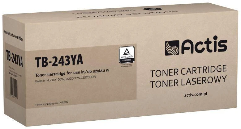 Toneris ACTIS TB-243YA (pakaitinis Brother TN-243Y, standartinis, 1000 puslapių, geltonas)
