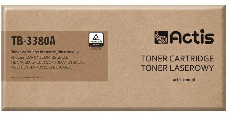 Actis TB-3380A Toneris (pakeitimas Brother TN-3380; Standartinis; 8000 puslapių; juodas)