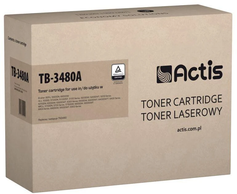 Actis TB-3480A dažai (Brother TN-3480 pakaitalas; Standartinis; 8000 puslapių; juodas)