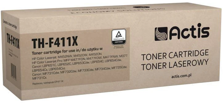 Tonerio Kasetė - Actis TH-F411X (Pakaitalas HP 410X; 5000 Puslapių; Mėlynas)