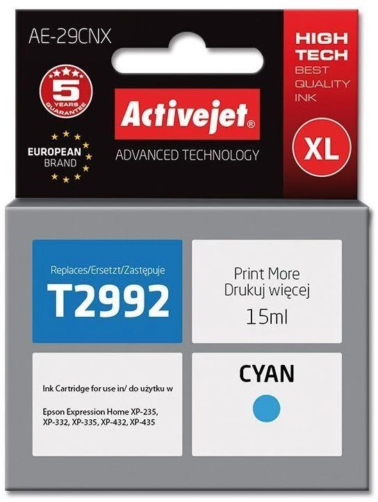 Spausdintuvo Rašalas - Activejet AE-29CNX, Mėlynas, 15 ml