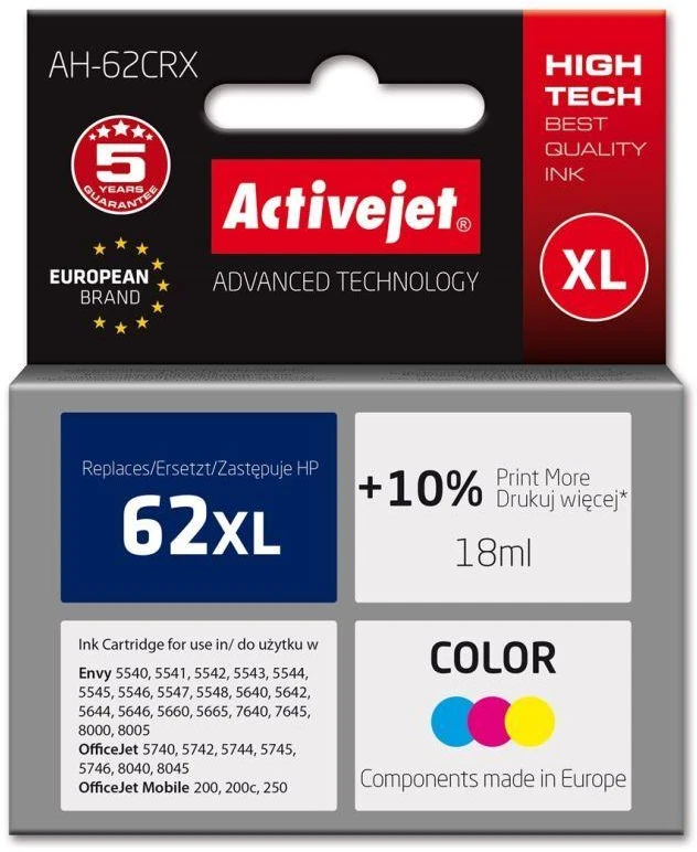 Rašalo Kasetė - Activejet AH-62CRX Spalvotas 18 ml
