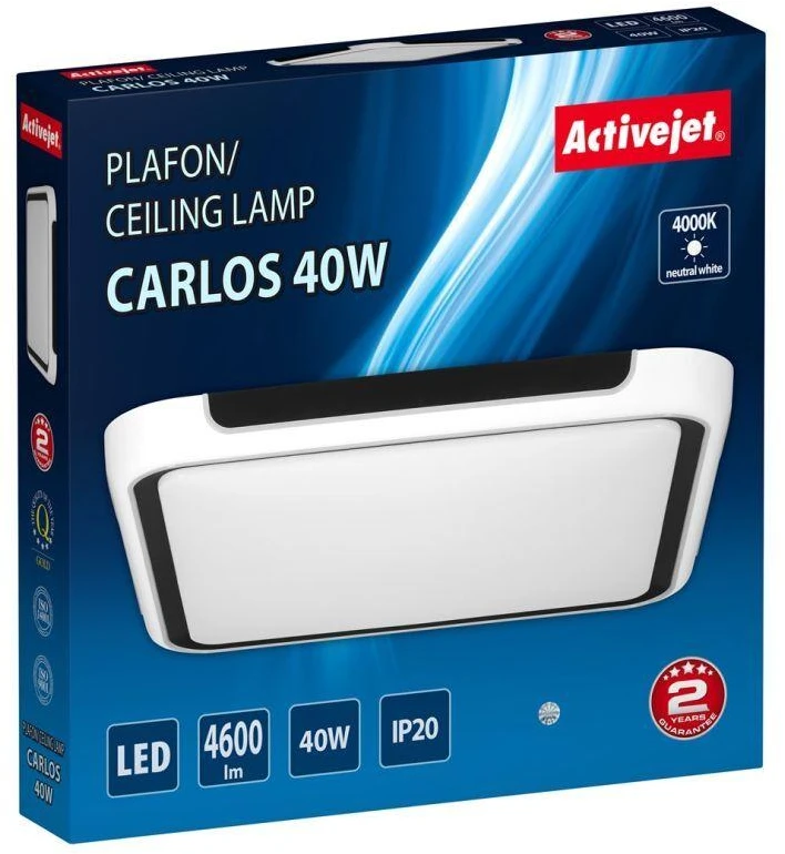 Lubinis Šviestuvas - Activejet LED 40W
