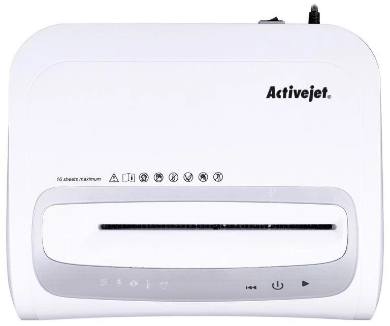 Dokumentų Naikintuvas - Activejet ASH-1602M P-5 Mikro Pjaustymas 28L 16 Lapų Baltas