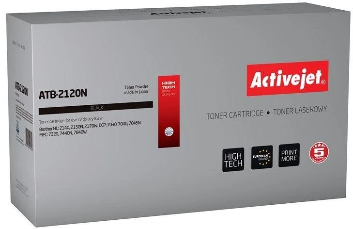 ActiveJet TONER, skirtas Brother lazeriniam spausdintuvui (TN-2120) juodas