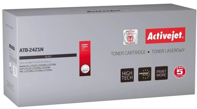 Toneris Activejet ATB-2421N (pakaitinis Brother TN-2421, Supreme, 3000 psl., juodas)