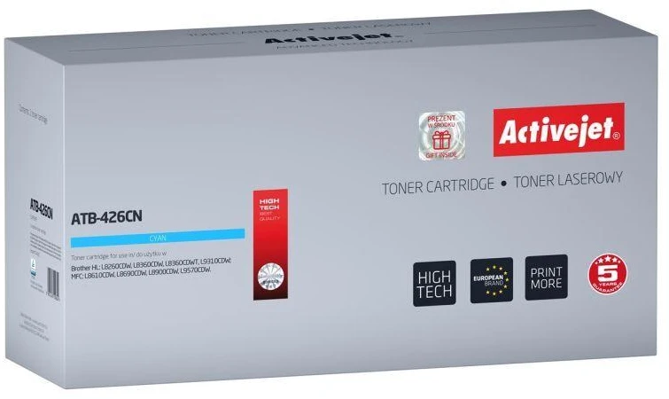 Toneris Activejet ATB-426CN (pakaitinis Brother TN-426C, Supreme, 6500 psl., mėlynas)
