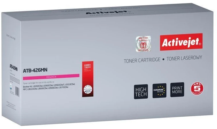 Toneris Activejet ATB-426MN (pakaitinis Brother TN-426M, Supreme, 6500 puslapių, purpurinė)