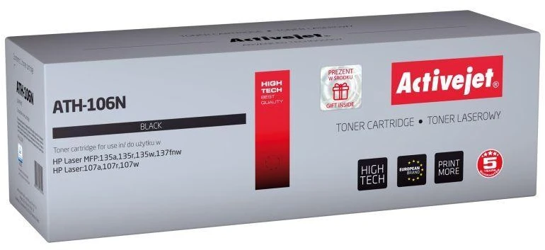 Tonerių kasetė ActiveJet ATH-106N, juoda