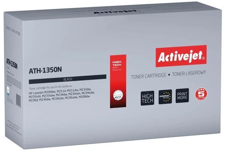 Activejet ATS-1350N dažai (pakaitinis HP W1350A; Supreme; 1100 puslapių; juodas)