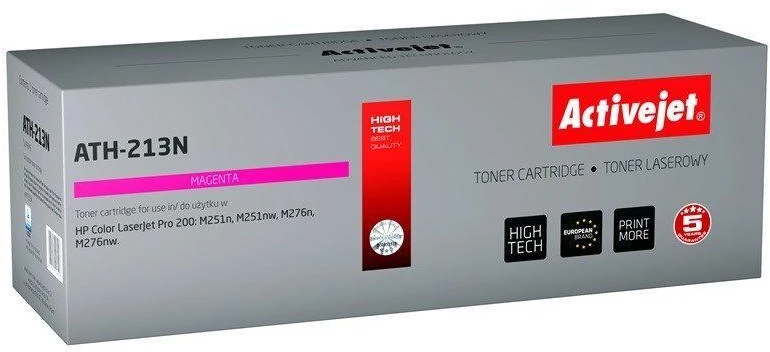 Toneris ActiveJet ATH-213N | Rausvai raudona | 1800 psl. | HP CF213A (131A), Canon CR
