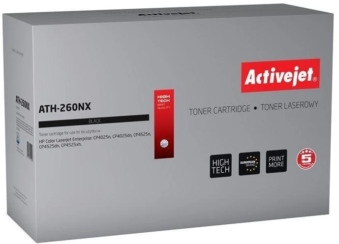 „Activejet ATH-260NX“ toneris (pakeičia HP 649X CE260X; „Supreme“; 17 000 puslapių; juodas)