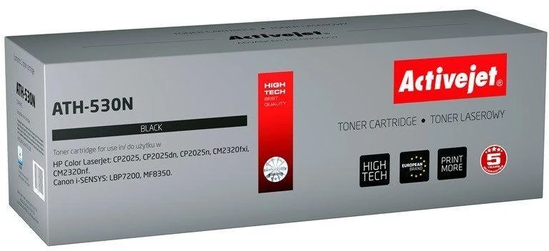 Toneris ActiveJet ATH-530N | juodas | 3500 psl. | HP CC530A (304A), „Canon CRG-“