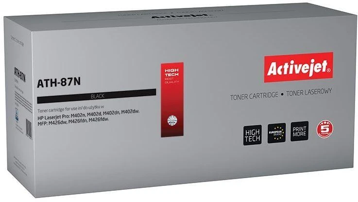 Toneris Activejet ATH-87N (replacement HP 87A CF287A, Supreme, 9000 pages, juodas)