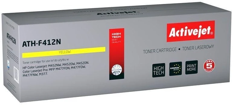 Tonerio Kasetė - Activejet ATH-F412N, Geltona