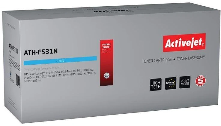Toneris Activejet ATH-F531N (pakaitinis HP 205A CF531A, Supreme, 900 puslapių, mėlynas)