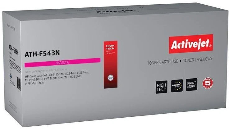 Toneris Activejet ATH-F543N (pakaitinis HP 203A CF542A, Supreme, 1300 puslapių, purpurinė)