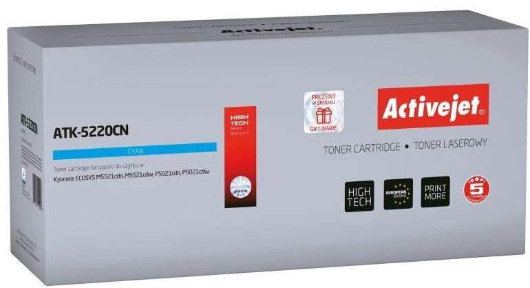 Tonerio Kasetė - Activejet ATK-5220CN Mėlyna 1200 Puslapių