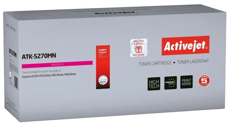 Tonerio Kasetė - Activejet ATK-5270MN, Raudona, 6000 Puslapių