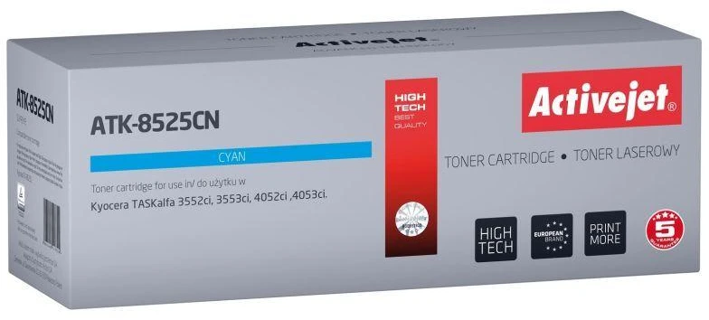 Toneris - Activejet ATK-8525CN suderinamas su Kyocera TK-8525C, 20000 puslapių, mėlynas