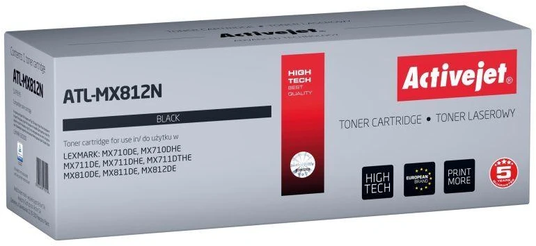 Toneris - Activejet ATL-MX812N suderinamas su Lexmark 62D2000, 6000 puslapių, juodas
