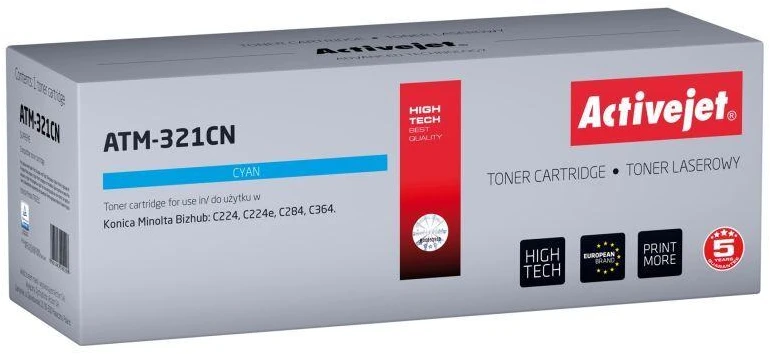 Toneris - Activejet ATM-321CN suderinamas su Konica Minolta TN321C mėlynas