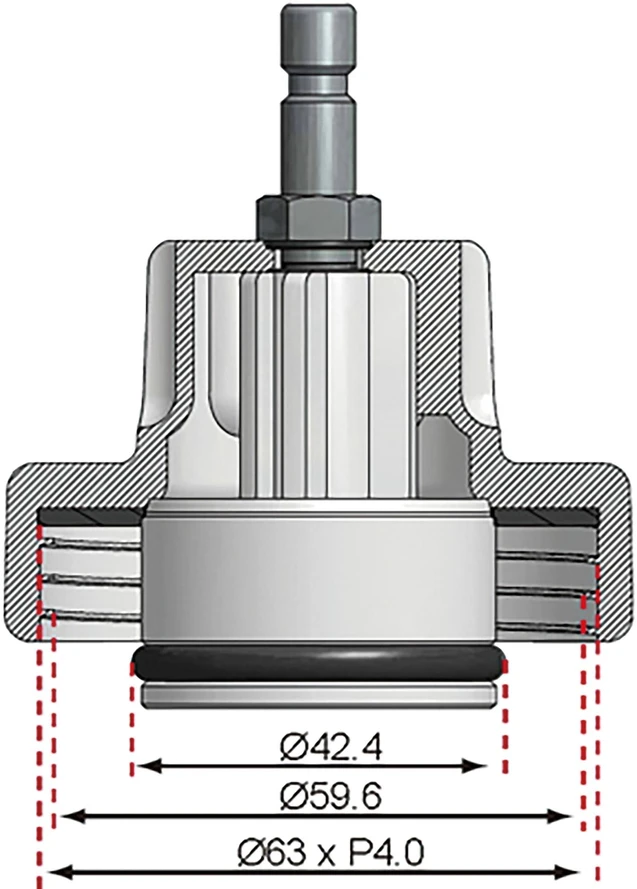 ADAPTERIS NR. 13, SKIRTAS BGS 8027, 8098 | „CHRYSLER“, „MERCEDES-BENZ“ (8027-13)