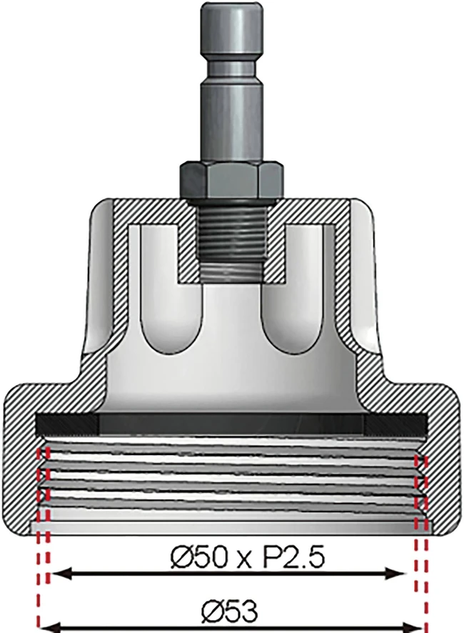 ADAPTERIS NR. 6, SKIRTAS BGS 8027, 8098 | DAEWOO, FORD, JAGUAR, JEEP, LAND ROVER, MERCEDES-BENZ, PONTIAC, PORSCHE IR SAAB (8027-6)