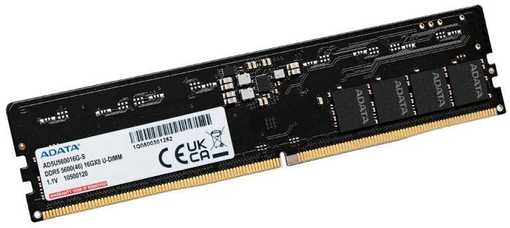 ADATA Premier 16 GB atminties modulis, 1 x 16 GB DDR5, 288 kontaktų DIMM