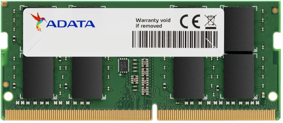 ADATA SO-DIMM DDR4 atminties modulis su garantine etikete