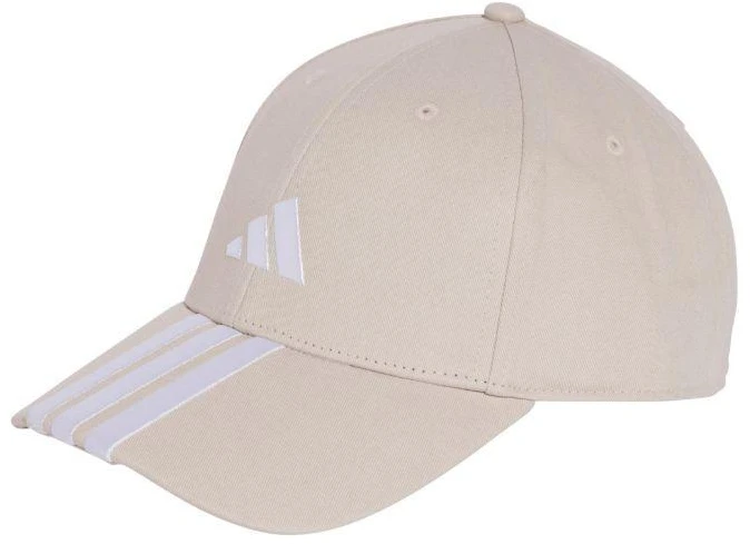 adidas 3 Dryžu Naujo Logotipo Beisbolo Kepuraitė Smėlio spalvos JW6036