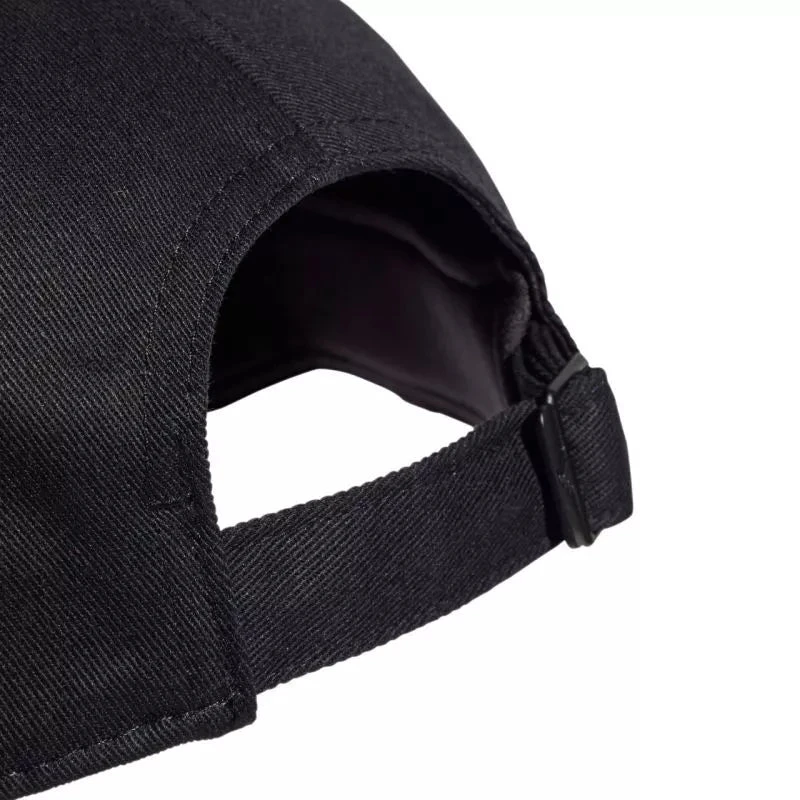 adidas 3 juostelių beisbolo kepuraitė su nauju logotipu, juoda JG1072
